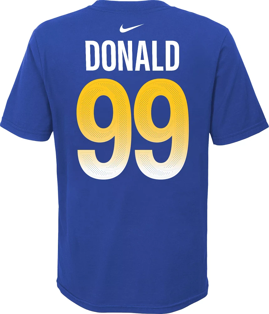 Aaron Donald #99 buy Los Angeles Rams NFL NIKE Blue On Field Jersey Youth LARGE