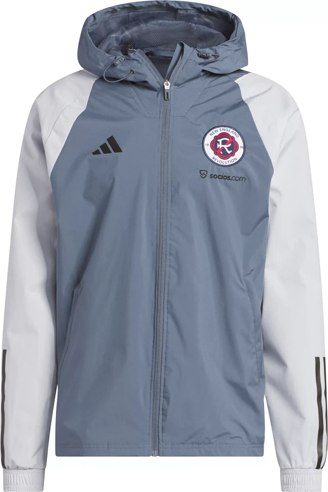Adidas New England Revolution 2023 Grey All-Weather Jacket
