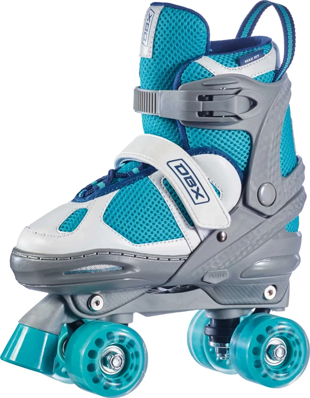 DBX Girls Adjustable Ice Skates Set Blue Size Medium (1 through hotsell 4) Gear Package