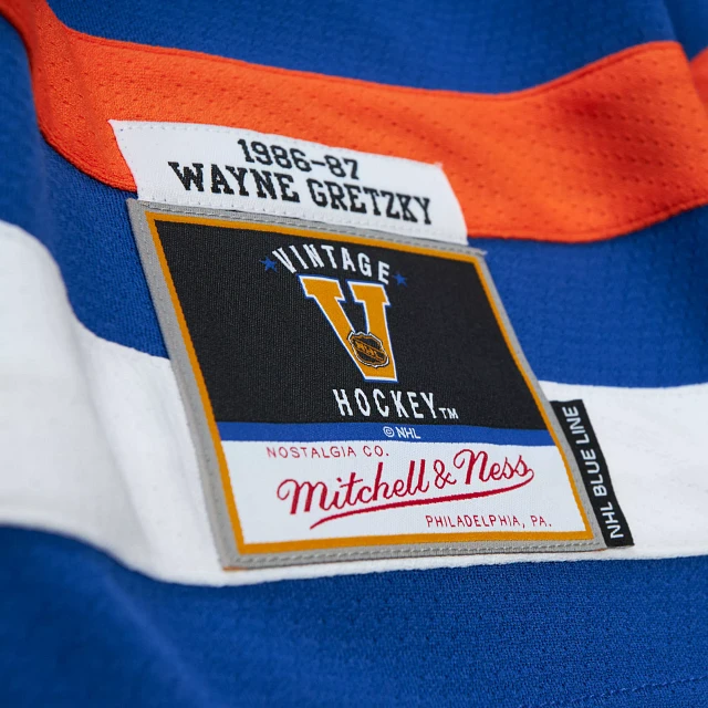 Mitchell & Ness Edmonton Oilers Wayne Gretzky #99 '86 Blue