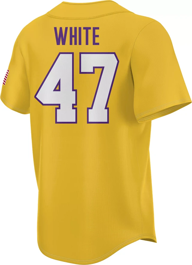Prosphere Men's LSU Tigers #47 Gold Tommy White Full