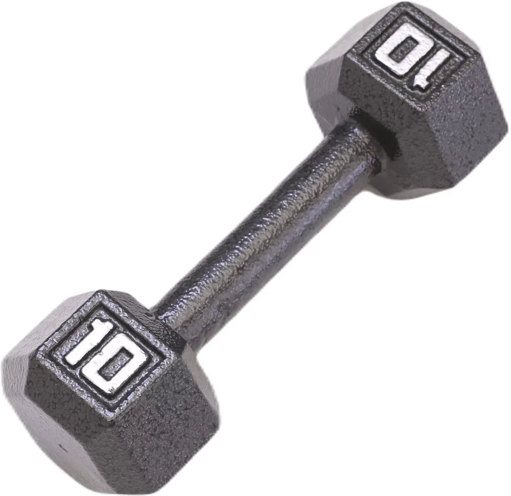 Fitness gear 45 lb rubber hex dumbbell sale