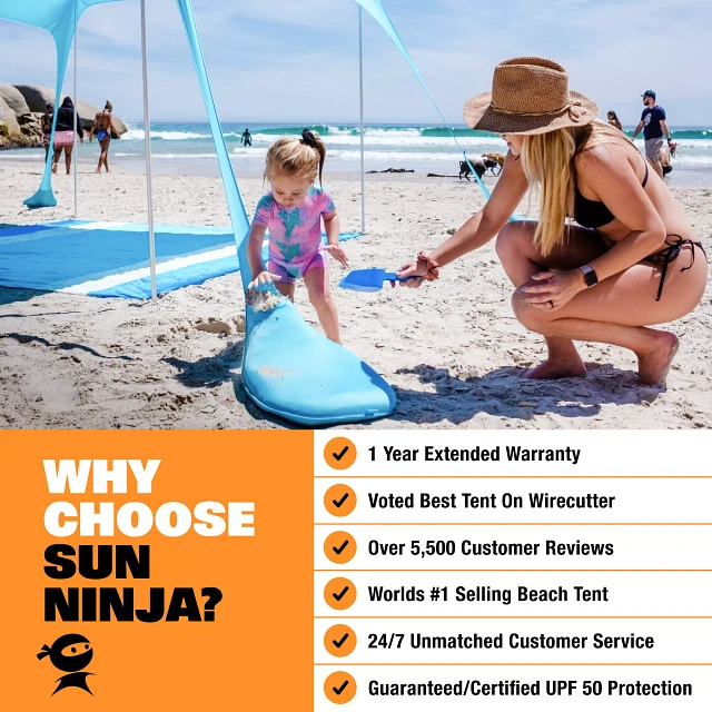 Sun Ninja 4-Person Beach Tent | Liberty Center