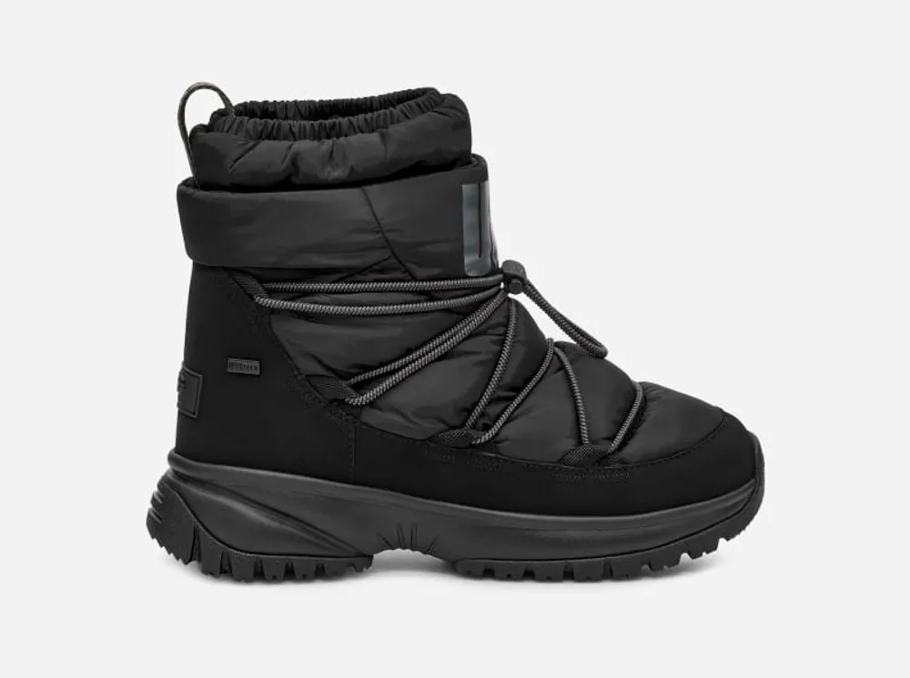 UGG Women s Yose Puffer Mid Faux Leather Textile Cold Weather