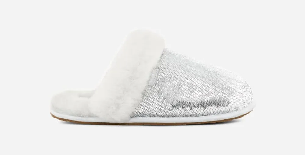 Silver glitter ugg slippers deals