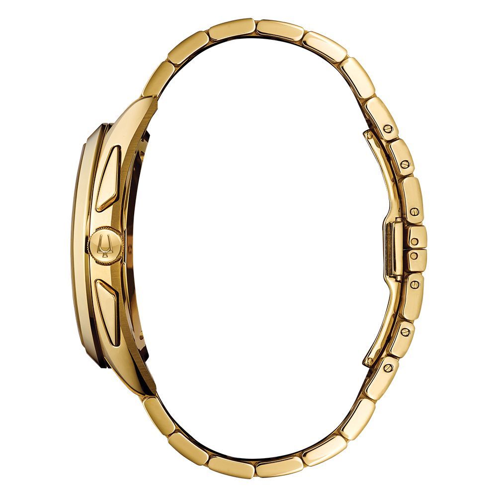 Don Roberto Jewelers Men s Bulova Curv Collection Gold Tone