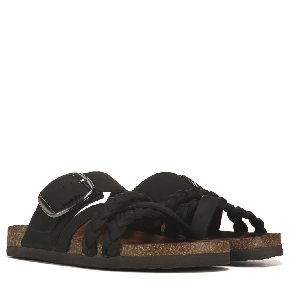White Mountain Women s Healing Leather Footbed Sandal Bramalea