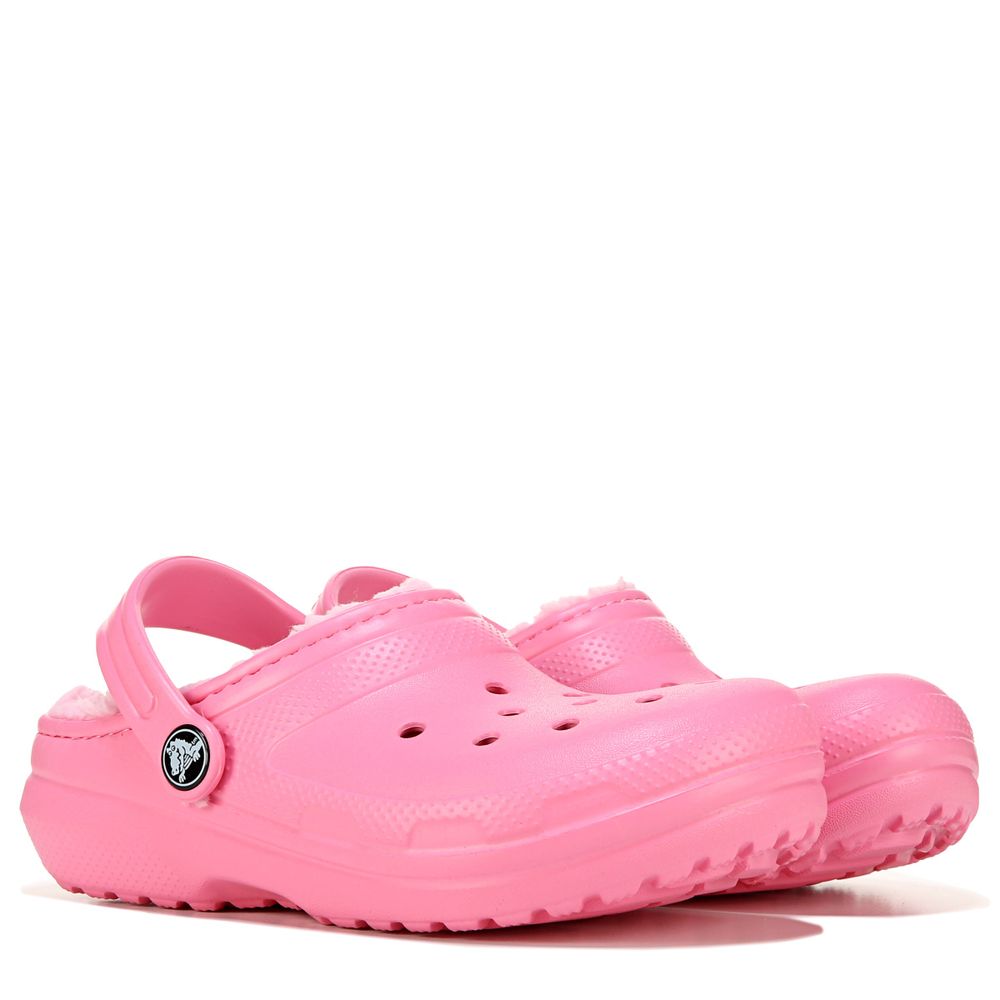 Kids fuzz lined top crocs