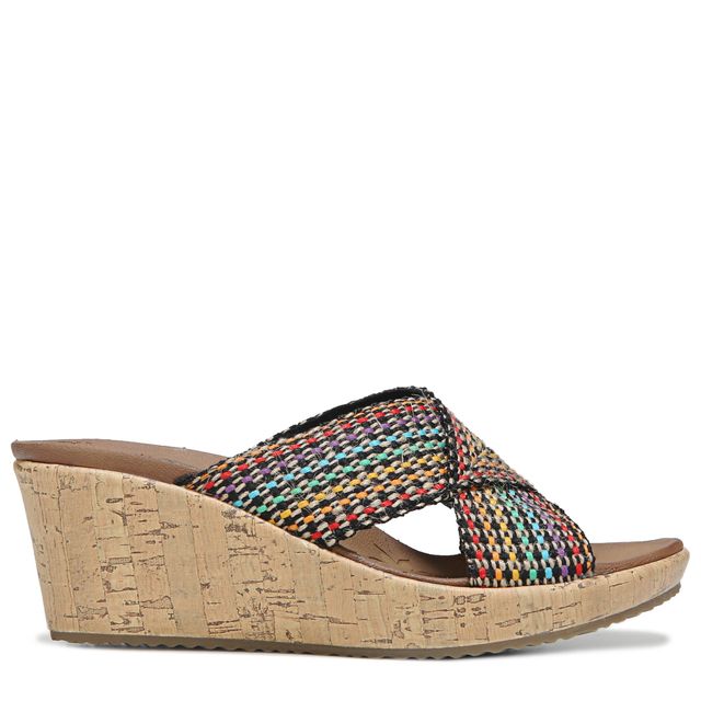 Skechers cali women's online beverlee delighted wedge sandal