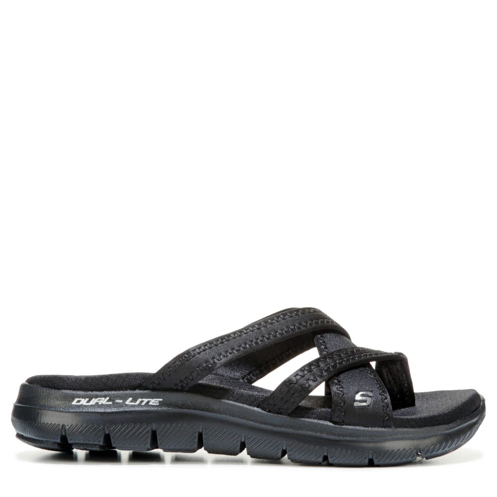 Skechers flex appeal 2.0 start clearance up toe loop sandal (women's)