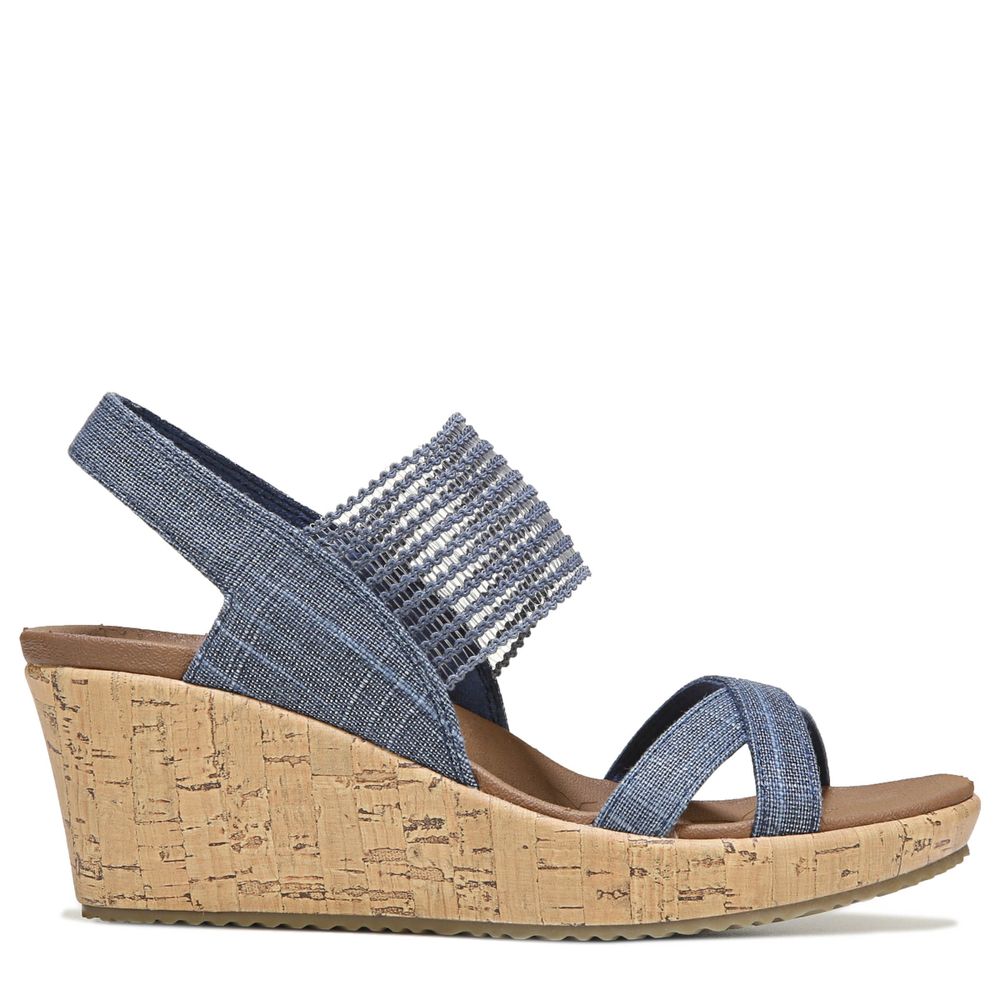 Skechers Women s Beverlee High Tea Wedge Sandal Bayshore
