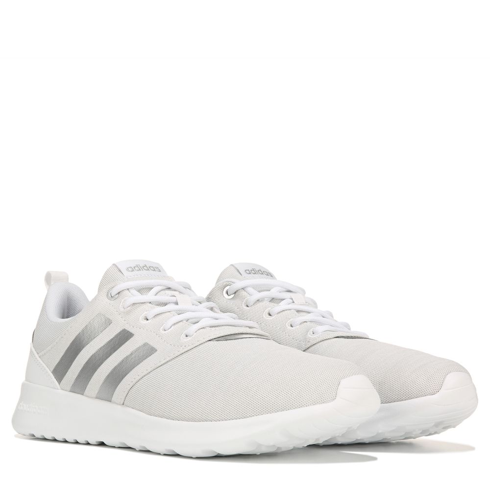 Adidas women's cloudfoam qt racer white store