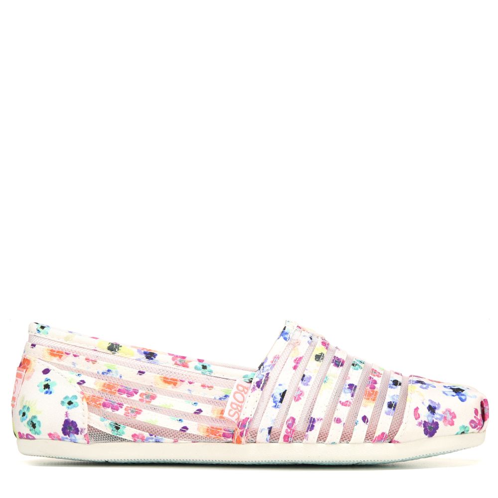 Skechers Women s BOBS Plush Floral Illusion Slip On Bayshore