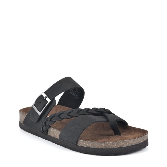 Women's white mountain best sale hayleigh strappy footbed sandals