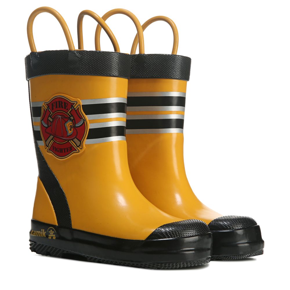 Kids firefighter rain boots clearance