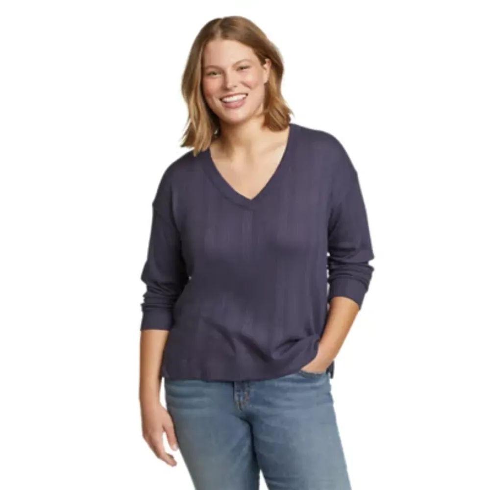 Eddie bauer v 2025 neck sweaters