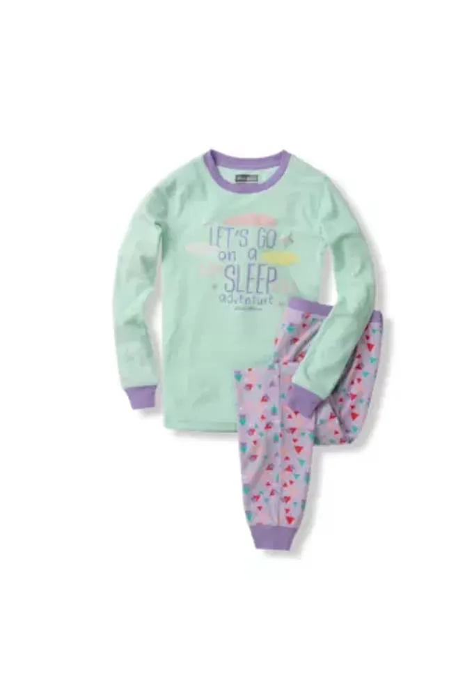 Eddie Bauer Girls' Fleece And Waffle Knit Sleep Set | Kingsway Mall