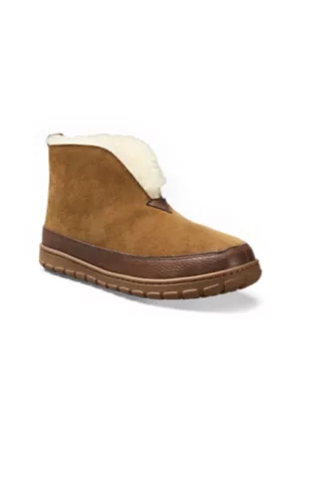 Mens shearling hot sale boot slippers