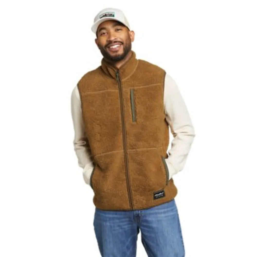 Eddie Bauer Men's Chilali Faux Shearling Fleece Vest | Upper