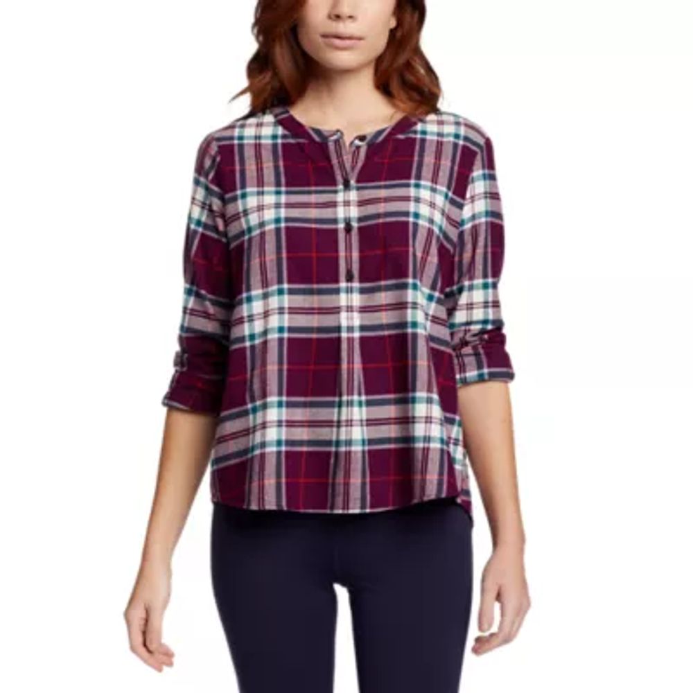 Women's pullover hotsell flannel shirt