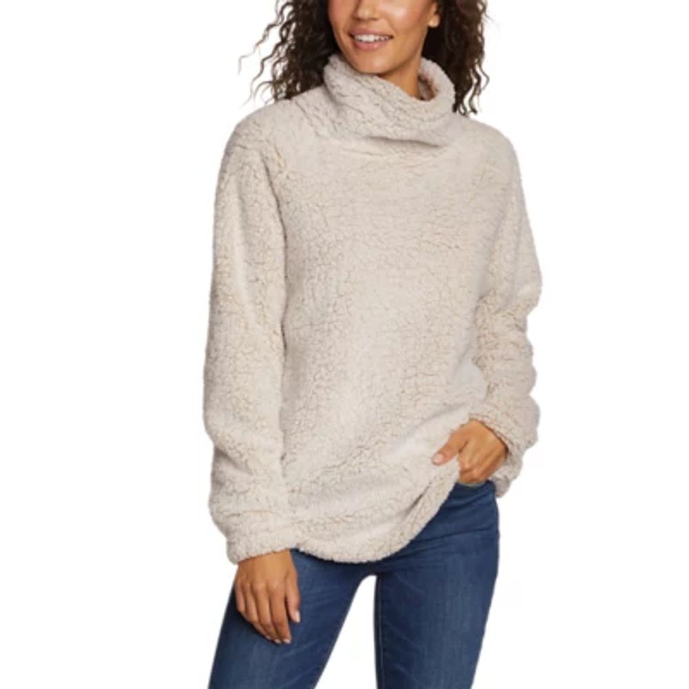 Funnel neck best sale teddy pullover