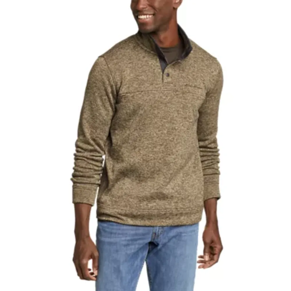 Eddie bauer snap on sale sweater