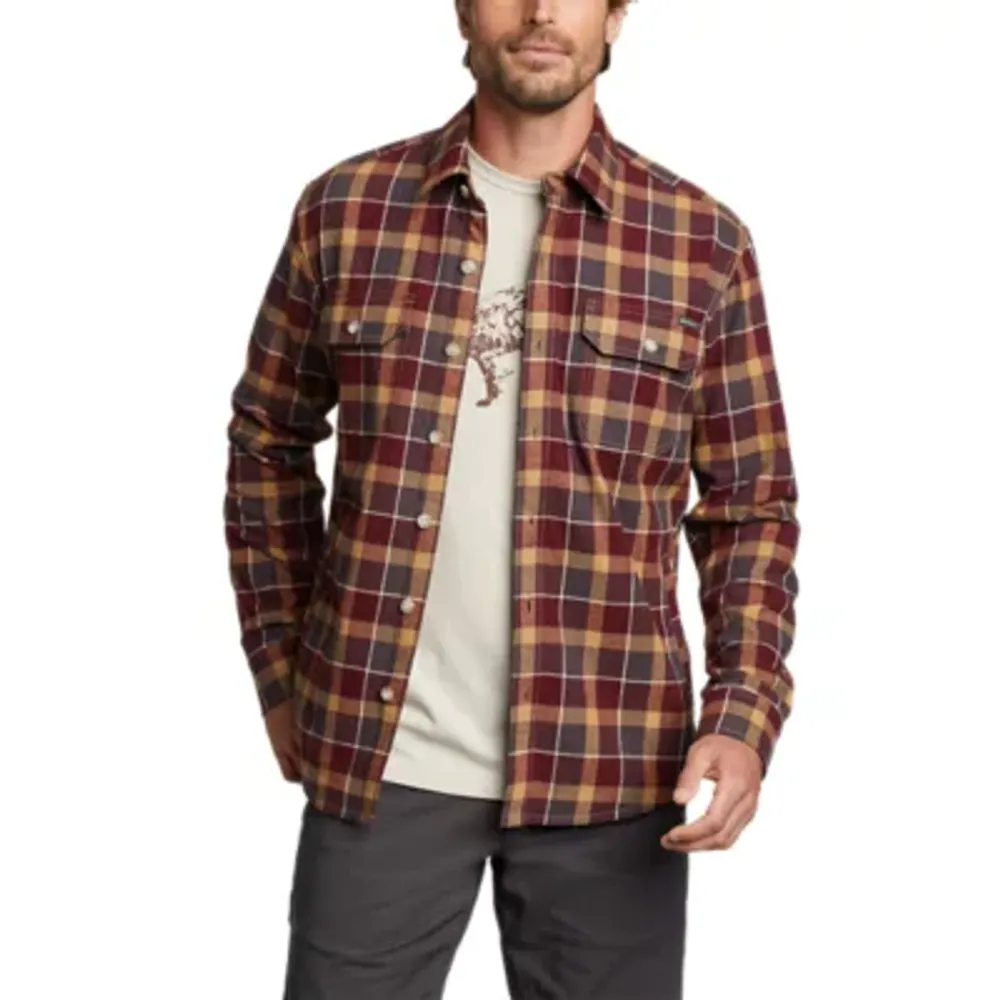 Eddie bauer fleece deals lined flannel