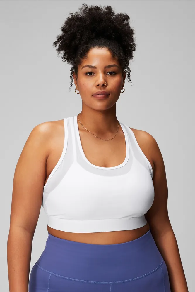 White plus best sale size sports bra