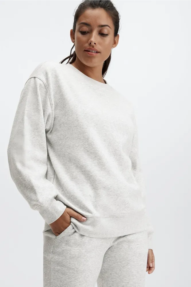 Plain grey sweatshirt womens sale