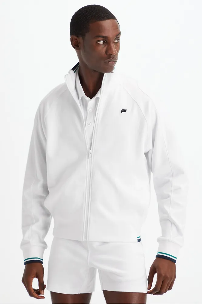 Fabletics Men The Lafayette Jacket male Classic White Size | The Summit at  Fritz Farm