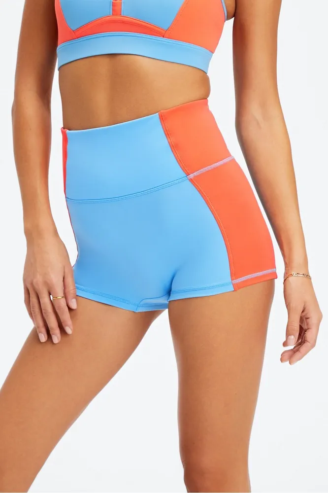 High waisted shop swim shorts women