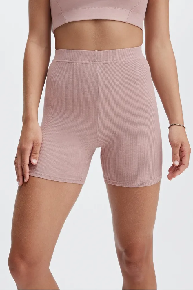 Fabletics cheetah biker online shorts