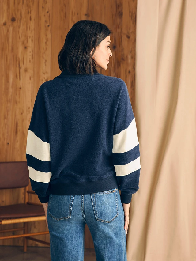 Faherty Beach Fleece Quarter Zip | Bethesda Row