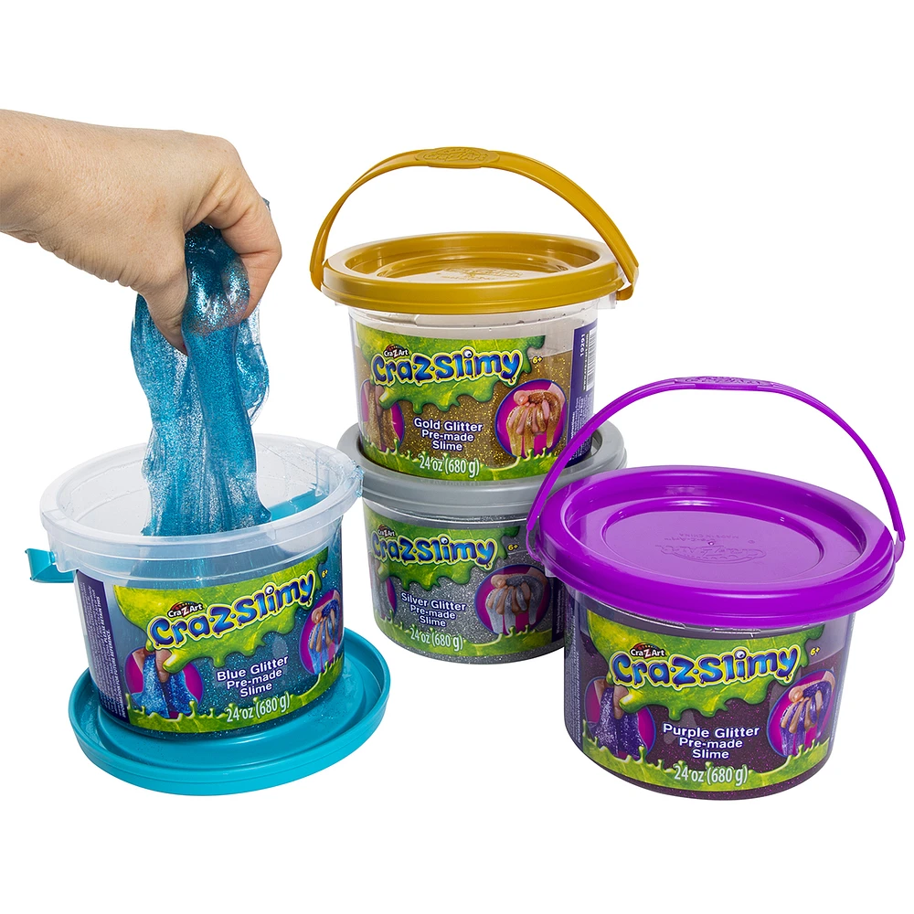 Five Below Cra-Z-Art® Cra-Z-Slimy™ Premade Glitter Tub 24oz