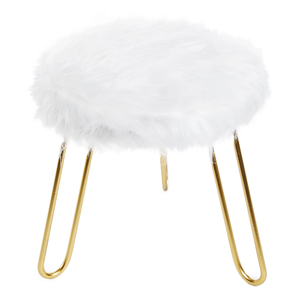 Five below faux fur stool outlet