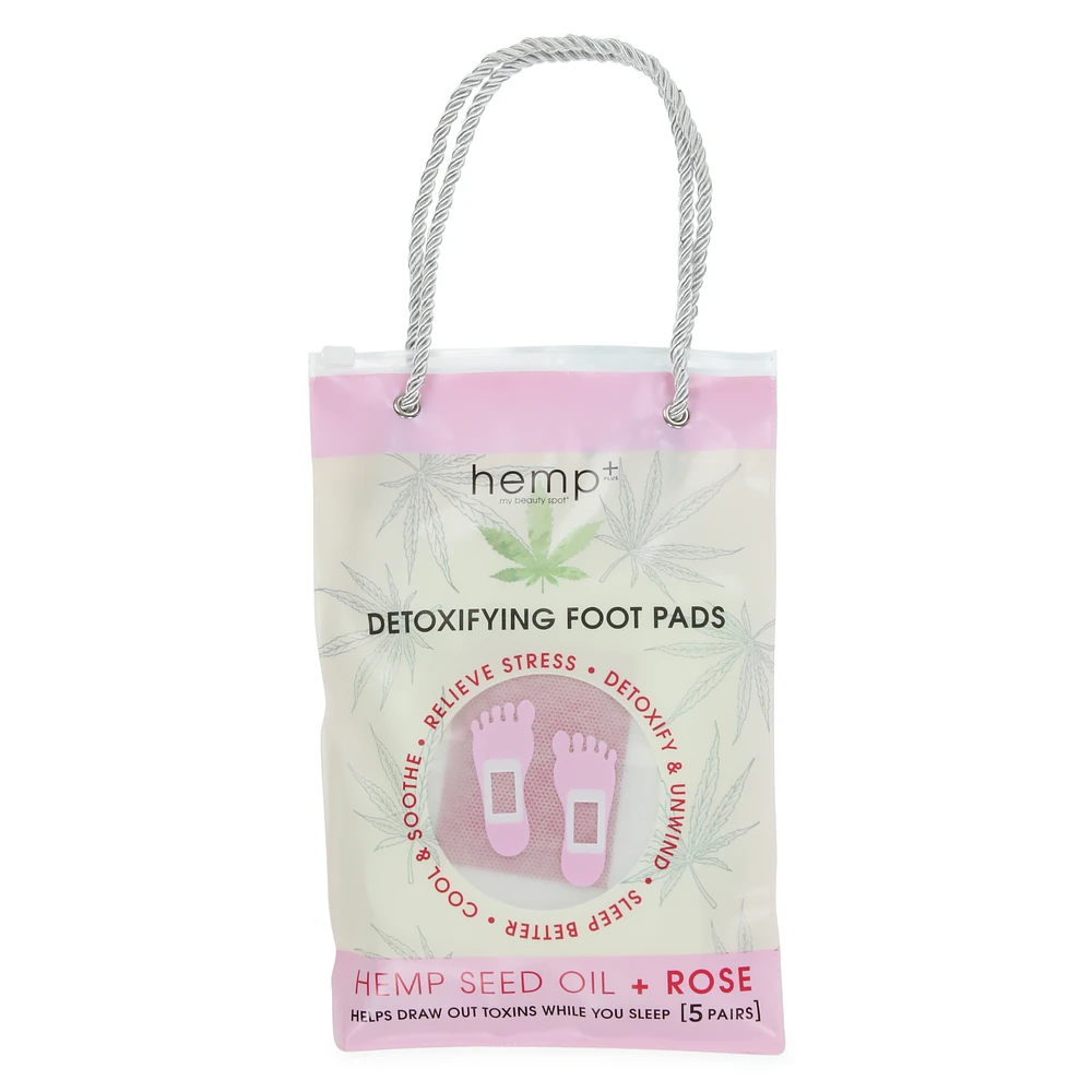 Five Below Hemp+ detoxifying foot pads with rose, 5 pairs Hamilton Place
