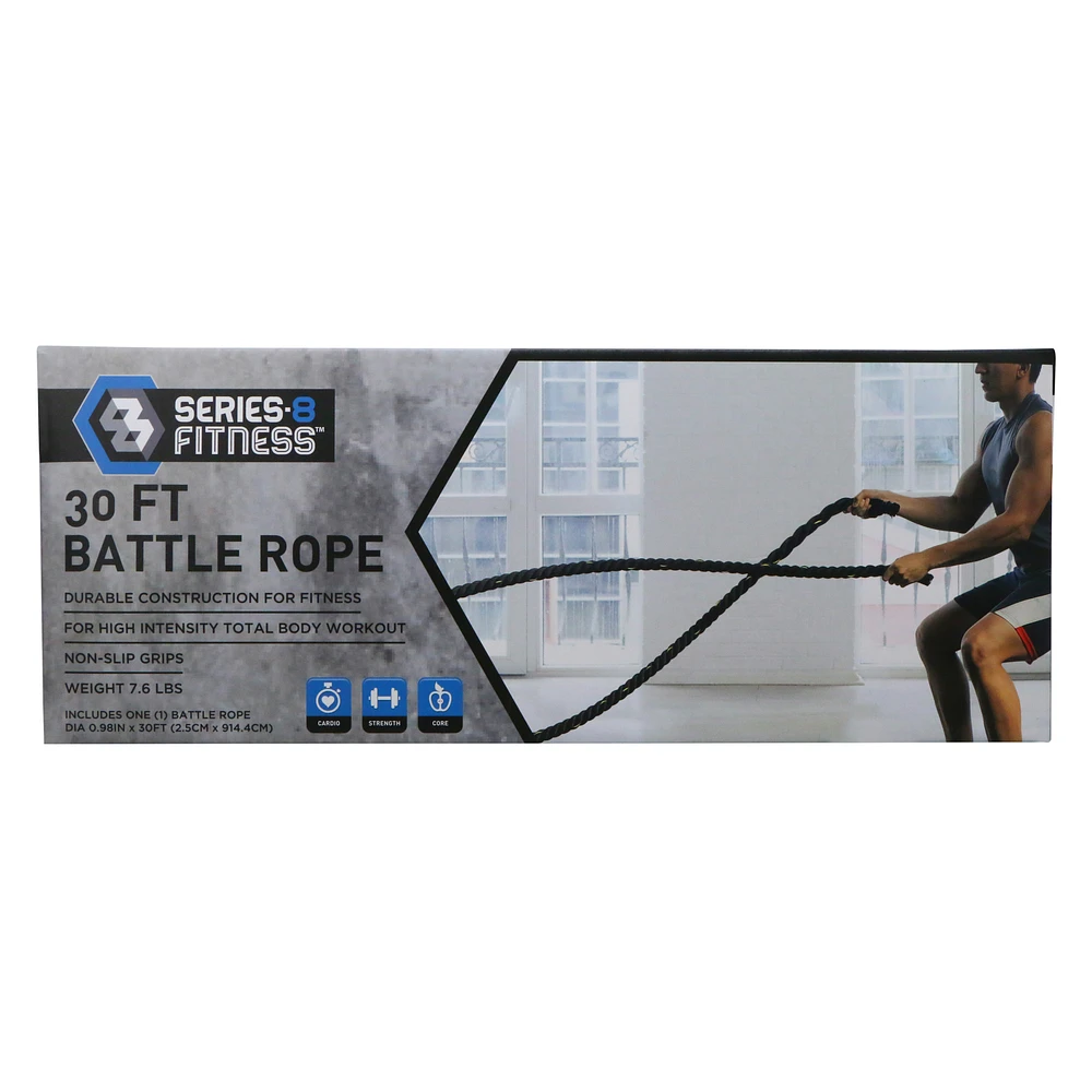 Five Below Series-8 fitness™ 30ft battle rope, 7.6lbs | Hamilton Place