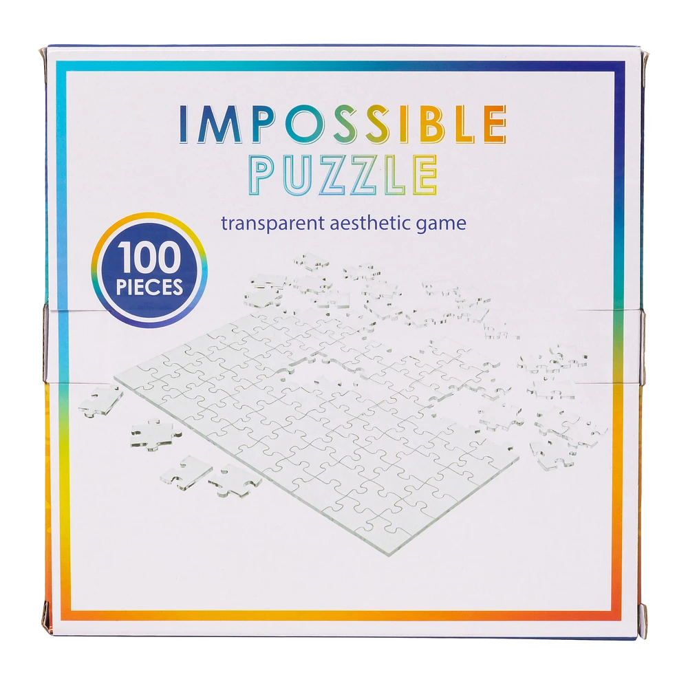 Five below Impossible Puzzle: Transparent Aesthetic Game 100-Piece