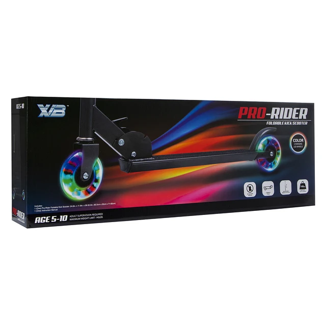 Five Below Pro rider kids' folding light-up scooter with LED