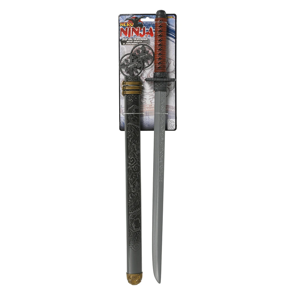 Five Below Hero ninja 28in katana sword with sheath