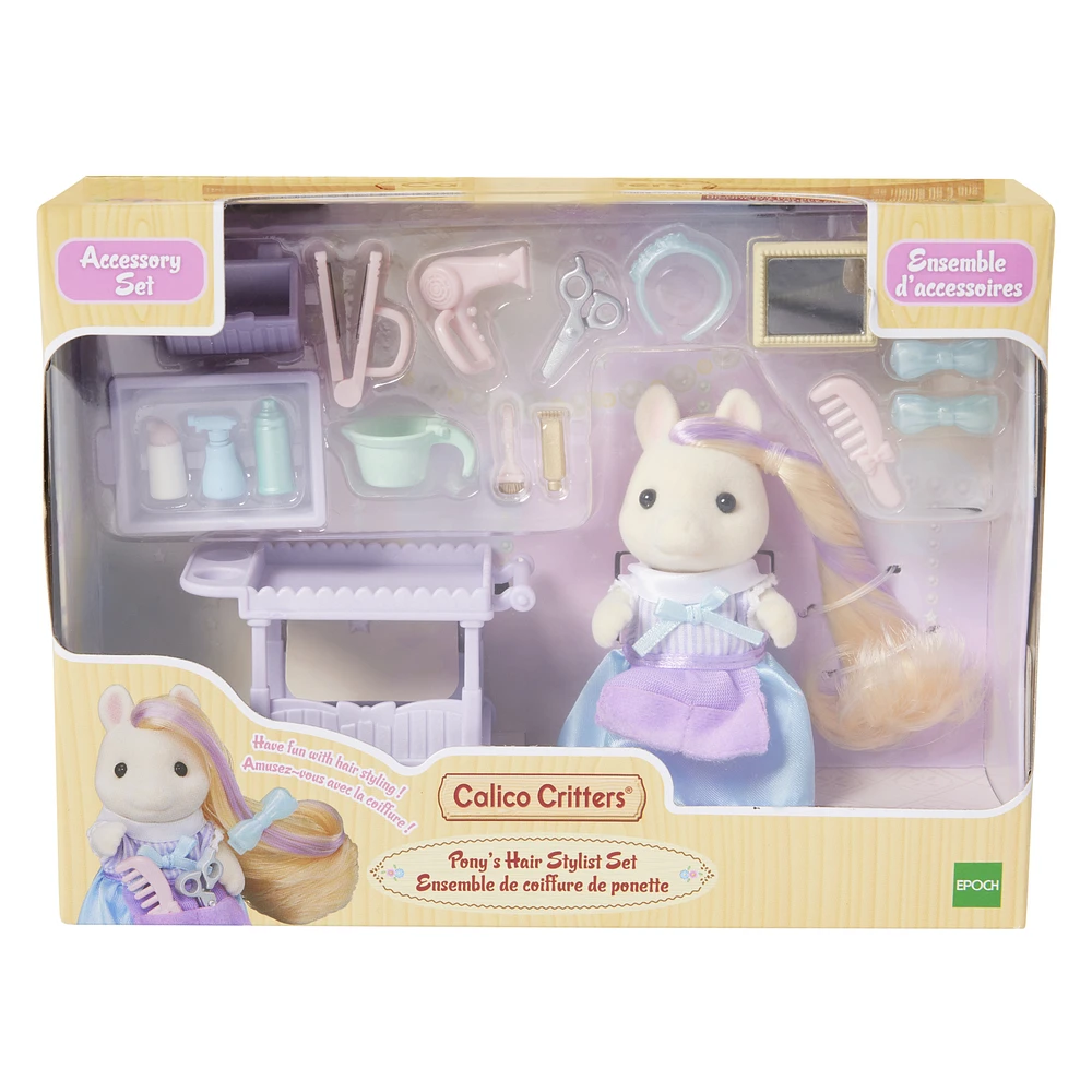 【Calico(♂)】 Five Below Calico Critters® Pony's Hair Stylist Set at
