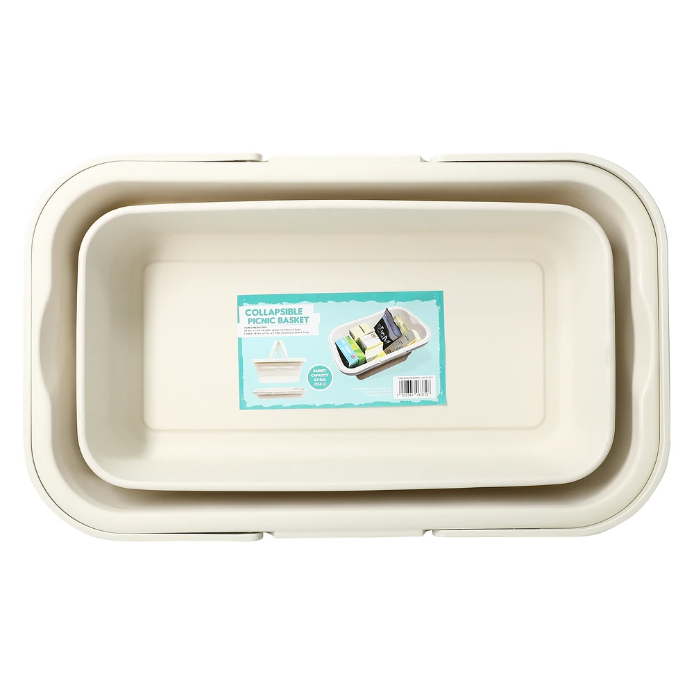 Five Below Collapsible Picnic Basket 18.5in x 11in | Hamilton Place
