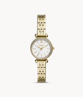 FOSSIL Tillie Three-Hand Rose Gold-Tone Stainless Steel Watch - BQ3497 ...