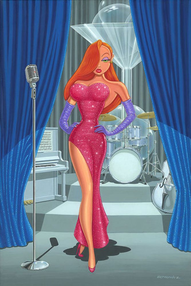 Jessica rabbit red top dress