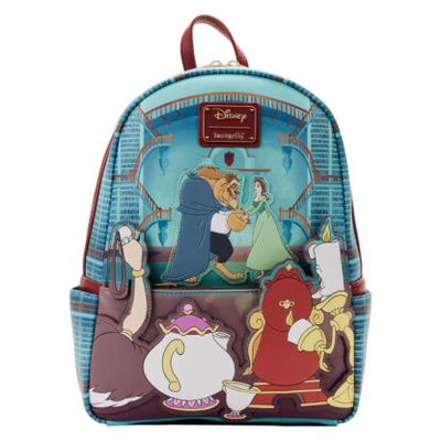 Loungefly Disney 2024 Beauty And The Beast Mirror Mini Backpack New