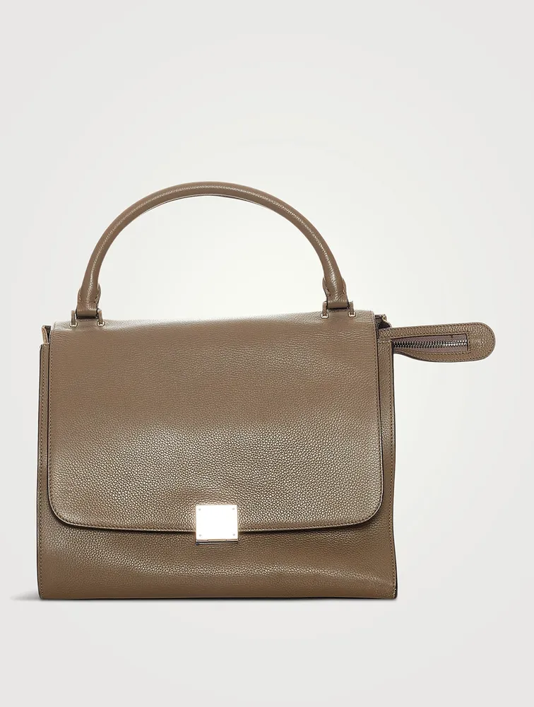 CELINE Pre-Loved Trapeze Leather And Suede Shoulder Bag | Square One