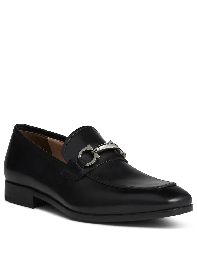 SALVATORE FERRAGAMO Benford Gancio Leather Loafers | Square One