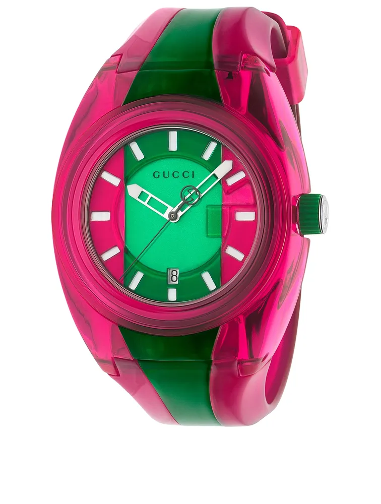 Pink on sale gucci watch