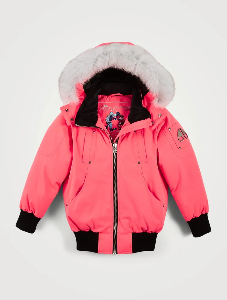 MOOSE KNUCKLES Girls Bomber Jacket Square One