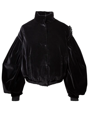 Zara VELVET BOMBER JACKET | Square One